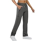 SYDUZAX Frauen Wanderhose Mit Wasserdicht Mehrfachtaschen für Trekking Bergsteigen Atmungsaktive...