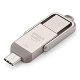 Amazon Basics USB-Speicherstick, USB-Stick mit zwei Anschlüssen (USB-C und USB-A), 128GB,...