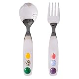 Giwnhvx Edelstahl-Set, Dessertlöffel und Gabeln, Mini-Kaffeelöffel, Salatgabel, Süßigkeiten,...