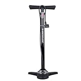 Dunlop Fahrradpumpe mit Manometer - Luftpumpe Fahrrad mit 2 Adaptern - für Alle Ventile - Dunlop,...