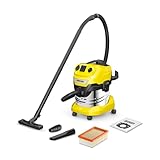 Kärcher WD 4 P S V-20/5/22 Nass-& Trockensauger, 20 l Edelstahlbehälter, 1000 W, 5 m Kabel, 2,2 m...