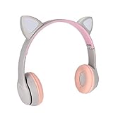 Annadue Bluetooth Cat Headset Over Ear Kopfhörer Noise Cancelling Stereo Gaming Headset für PS4,...