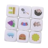 SOPOTUTU 9 Stück Teiliges Storytelling Würfel aus Acryl Multifunktionale Würfel für...