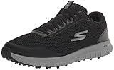 'Skechers Herren GO Golf MAX 2 Fairway 3 Sneaker, Black Textile/Gray Trim, 44.5 EU