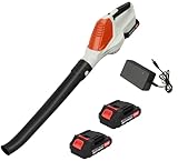 Akku-Gebläse 24 V, Akku Laubbläser mit Akku und Ladegerät, elektrischer Laubsauger/Laubbläser...