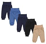 TupTam Unisex Baby Pumphose 5er Pack aus Oeko-Tex zertifizierten Materialien Langhose Unisex, Farbe:...