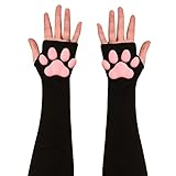 JINGLING 1 Paar Katze Pfoten Handschuhe Damen Mädchen Kawaii Handschuhe Katzenpfoten Cosplay...