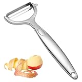 Sparschäler Edelstahl – Kartoffelschäler, Gemüseschäler & Gurkenschäler, ergonomischer...