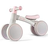 LOL-FUN Kinder Laufrad ab 1 Jahr, Baby Laufrad mit 4 Räder Balance Fahrrad für 12-18 Monate...