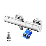 GRIFEMA G17005 Berlin - Thermostat für Duschsystem, Duscharmatur Ersatzteile, Verbrühschutz,...