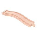 FRCOLOR Holzschienen Erweiterungsset für DIY Holz Eisenbahn Zubehör Kreatives Motorik und...