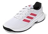 adidas Herren Gamecourt 2.0 Tennis Shoes Tennisschuhe, FTWR White/Lucid red/core Black, 43 1/3 EU