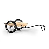 Klarfit Companion Fahrradanhänger - Lastenanhänger Fahrrad mit großer Ladefläche: 42 x 63 cm...