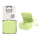 BIBS Schnuller Box mit Gummiband. Sterilisator Box für Schnuller. 100% BPA Freies Material - Matcha
