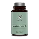 Balanced Vitality Spirulina und Chlorella – 600 vegane Presslinge für 2,5 Monate – 1.600mg...