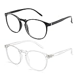 Amazon Brand–Eono Blaulichtfilter Brille für Damen Herren - Nerd Brille ohne Stärke, Anti...