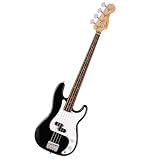 Squier by Fender Debut Collection Precision Bass Gitarre, Laurel Griffbrett, Weißes Schlagbrett,...