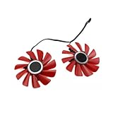AKUYAO Komplettset GPU-Lüfter Rot 85 mm für XFX RX570 RX580 2048SP 4 GB Grafikkarte Lüfter...
