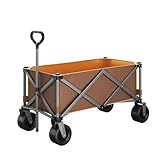 Faltbarer Bollerwagen, Wagenwagen, Robust, Faltbar, Zusammenklappbarer Wagen Mit Kleinstem...