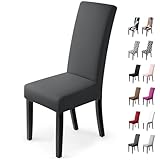 Stuhlhussen 2Stück,Stretch-Stuhlbezug elastische moderne Husse Elasthan Stretchhusse Stuhlbezug...