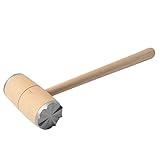 Fleischklopfer, Schnitzelklopfer, Rostfrei Doppelseitiger Fleischhammer mit Rutschfestem Griff Zwei...