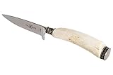 Holz-Leute Trachtenmesser, Jagdnicker, Hirschfänger für die Lederhose aus poliertem Hirschhorn mit...