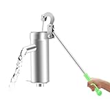 Schwengelpumpe Komplett Set & Manuell Wasserpumpe Garten - Handwasserpumpe aus Edelstahl, Rostfrei -...