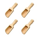 4 Stück Badesalzlöffel, Mini-Holzlöffel, Kleiner Löffel Für Gläser, Salzlöffel,...