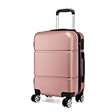 KONO Reisekoffer Handgepäck Koffer mit Rollen Hartschale Trolley 55x38x22cm 33 Liter Leichtgewicht...
