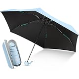 ZOMAKE Mini Regenschirm Sturmfest - Taschenschirme Kompakt Mit VerstäRkten 6 Rippen,Faltbarer...