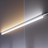 ledscom.de LED Unterbauleuchte RIGEL, Farbtemperatur einstellbar, Stecker, 89cm, 10,1 W, 1122lm,...