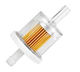 Benzinfilter 8mm Anschluss Kraftstofffilter glasklar transparent für Motorrad Boot Moped...