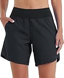 WILLIT Damen 7' Badeshorts Schwimmen Boardshorts Badehose Schnell Trocknend Bikini Shorts High...