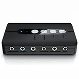 CSL - USB 7.1 Soundkarte extern - 7.1 Surround Sound – Stereo Audio Adapter - Lautstärkeregelung...