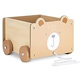 Navaris Spielzeugkiste Kiste Aufbewahrung für Spielzeug - Aufbewahrungsbox für Kinderzimmer -...