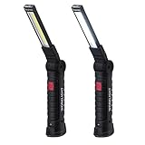 Wigearss 2 Stück LED Arbeitsleuchte Werkstattlampe, Taschenlampe Werkstatt Handlampe COB...