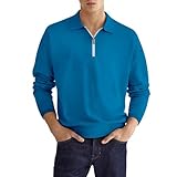 SRZYMJ Poloshirt Herren Basic Kurzarm Polohemd Knopfleiste Männer Einfarbige Revers Polo Hemd...