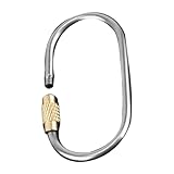 Verriegelungskarabiner-Schlüsselclip aus schwerem Titan, Sicherheits-Karabiner | Vielseitiger...