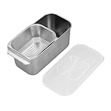 TOPINCN Kleine Snack-Packer-Bento-Box mit Abnehmbarer Trennwand und Deckel. Snackbehälter aus...