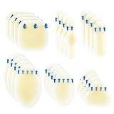 Clundoo Blasenpflaster, 24 Stück Hydrokolloid Pflaster, Wasserdicht Gel Pflaster, Ferse...