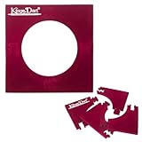 Kings Dart Backboard | Surround für Dartscheiben mit Ø 45 cm | Rot | 70x70 cm Standard