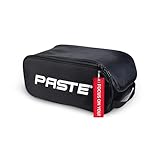 PASTE Schuhtasche Schwarz - Wasserabweisende Schuhtasche für Reise, Sport und Alltag, Schwarz mit...