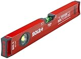 SOLA BIGX 40 - Wasserwage 40 cm - patentierte SOLA-FOCUS Libelle - mit schockabsorbierenden...