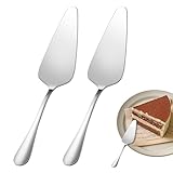 2 Stück Tortenheber Edelstahl,Kuchenheber,Vielseitiger Tortenheber mit Messer,Tortenmesser für...