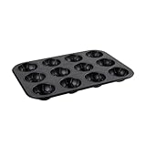 Zenker Fußballmuffin-Form für 12 Muffins – Hochwertiges Soccer Baking Muffinblech, 380 x 265 x...