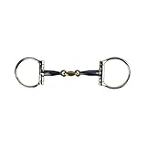 AK Sweatshirt Iron D-Ring Raute Doppelgelenk mit Reitbacken Cooper Joint Horse Bits AKRS-2604...