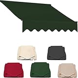 Ersatzbespannung für Klemmmarkise - Beschichteter Polyester Ersatzstoff, Langlebig, Wasserabweisend...