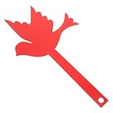 jojofuny Rote Vogel Form Briefkasten Dekoration aus Robustem Eisen Wetterfestes Mailbox Flaggen...