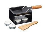 Artesà Mini-Raclette-Grill Einzelset für 1-2 Personen, Metallgestell, antihaftbeschichtete...