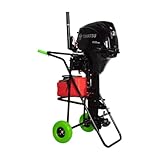 HIBO Außenbordmotor Transportwagen - Außenborder Trolley mit PU-Reifen, 59 kg Tragkraft -...